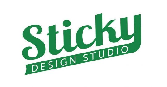 Sticky Design Studion logo design by Foxie Web Design from Sydney to Newcastle and beyond
